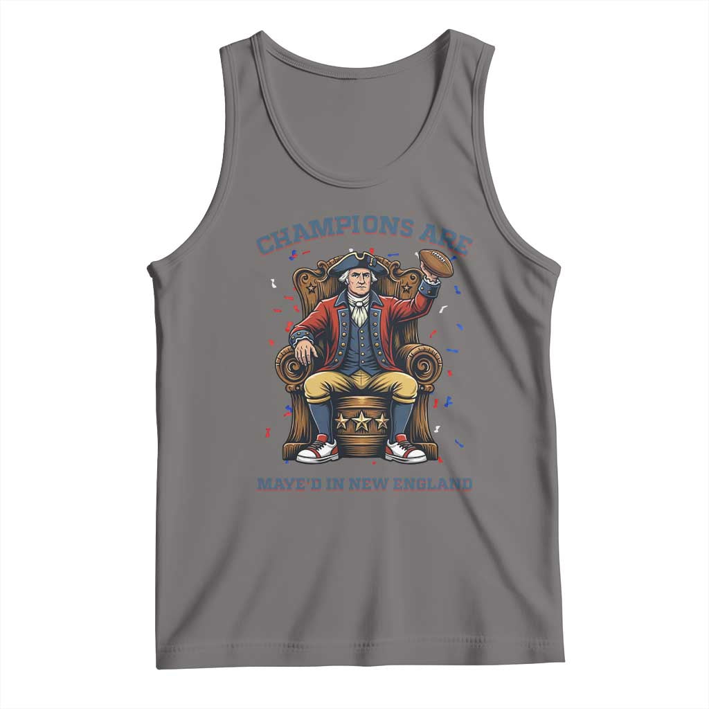 Champions Are Maye'd In NE Tank Top Football Quarterback Number 10 TS12 Deep Heather Print Your Wear