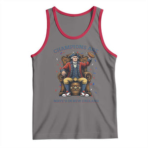 Champions Are Maye'd In NE Tank Top Football Quarterback Number 10 TS12 Deep Heather Red Print Your Wear