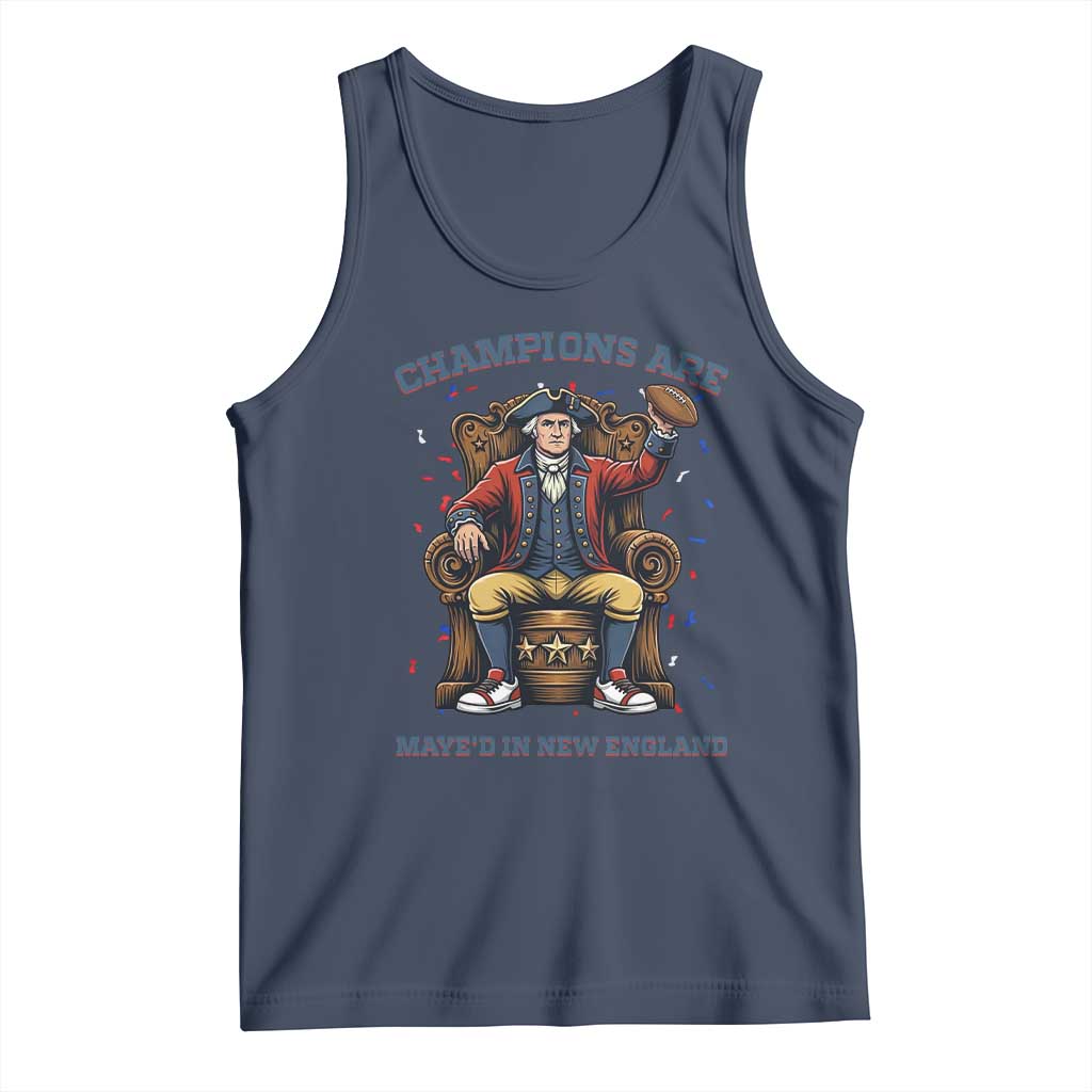 Champions Are Maye'd In NE Tank Top Football Quarterback Number 10 TS12 Navy Print Your Wear