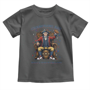 Champions Are Maye'd In NE Toddler T Shirt Football Quarterback Number 10 TS12 Dark Heather Print Your Wear