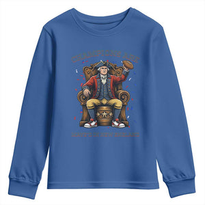 Champions Are Maye'd In NE Youth Sweatshirt Football Quarterback Number 10 TS12 Royal Blue Print Your Wear