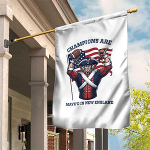 Champions Are Maye'd In New England Garden Flag Funny Quarterback Football Fan TS12 Print Your Wear