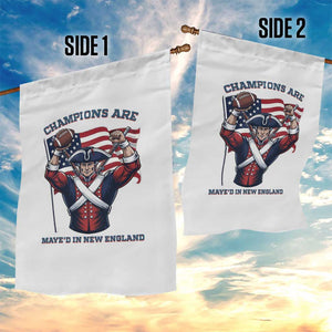 Champions Are Maye'd In New England Garden Flag Funny Quarterback Football Fan TS12 Print Your Wear