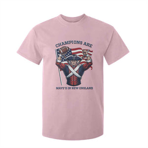 Champions Are Maye'd In New England T Shirt For Kid Funny Quarterback Football Fan TS12 Light Pink Print Your Wear