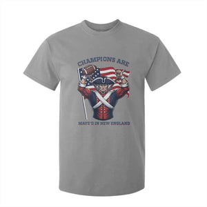 Champions Are Maye'd In New England T Shirt For Kid Funny Quarterback Football Fan TS12 Sport Gray Print Your Wear