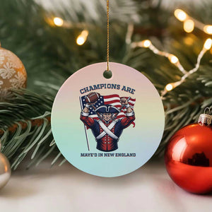 Champions Are Maye'd In New England Ceramic Ornament Funny Quarterback Football Fan TS12 1pc Pastel Print Your Wear