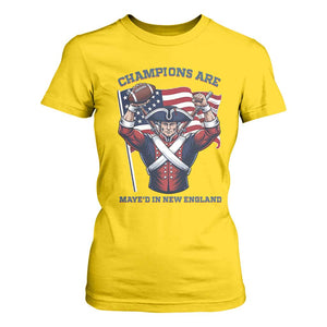 Champions Are Maye'd In New England T Shirt For Women Funny Quarterback Football Fan TS12 Daisy Print Your Wear