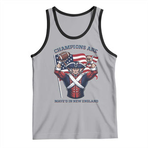 Champions Are Maye'd In New England Tank Top Funny Quarterback Football Fan TS12 Athletic Heather Black Print Your Wear