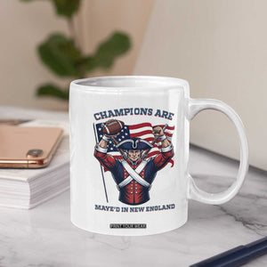 Champions Are Maye'd In New England Coffee Mug Funny Quarterback Football Fan TS12 Print Your Wear