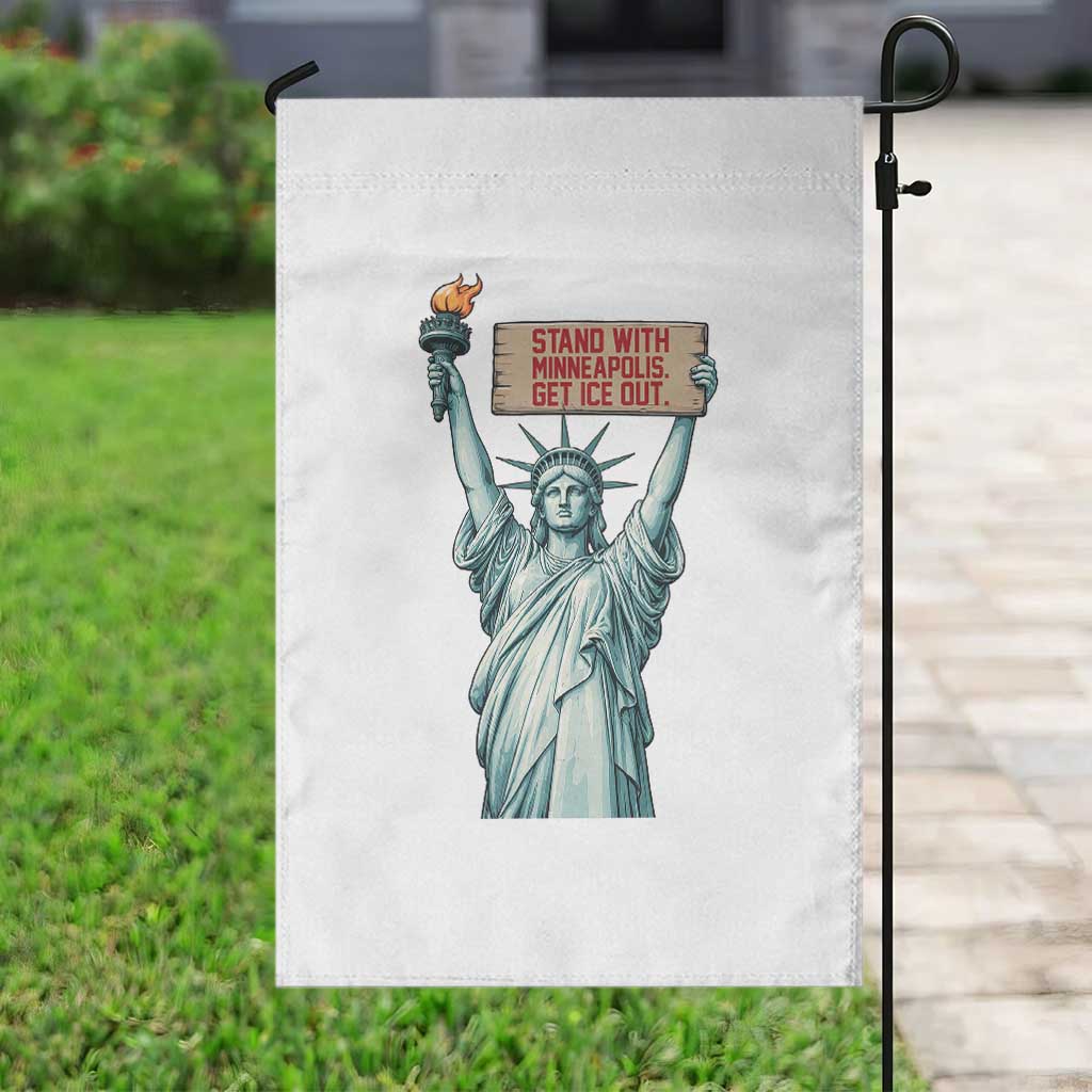 Stand With Minneapolis Garden Flag Statue Of Liberty Torch Justice Support TS12 Print Your Wear