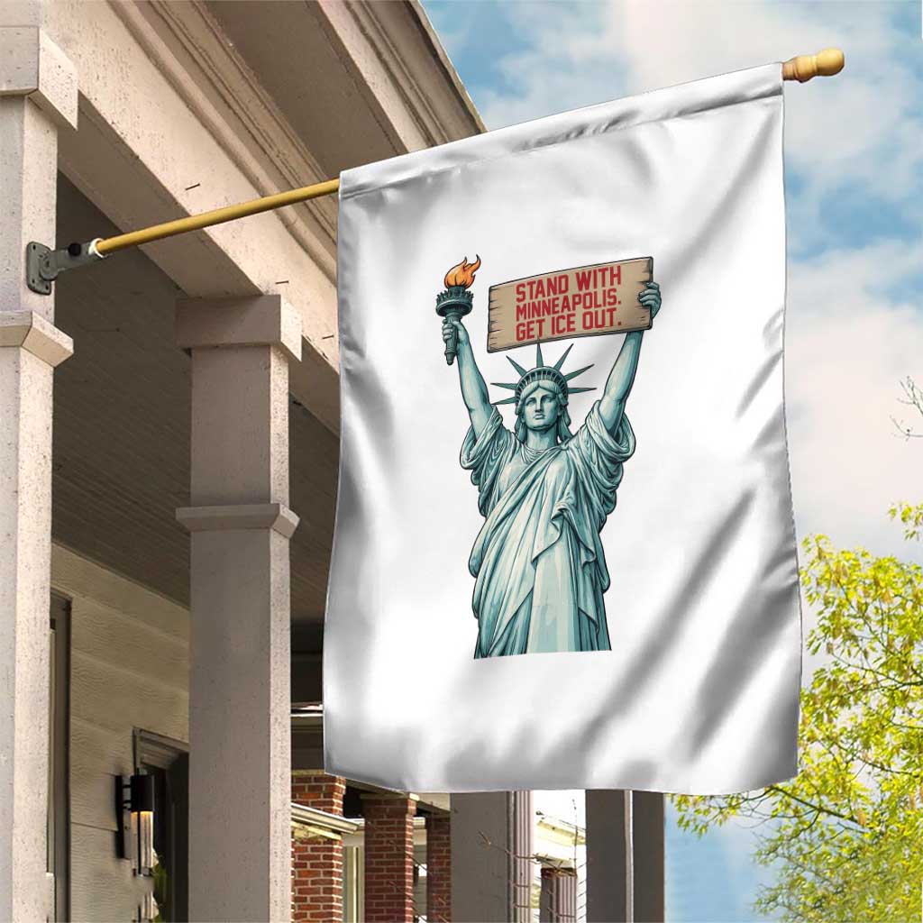 Stand With Minneapolis Garden Flag Statue Of Liberty Torch Justice Support TS12 Print Your Wear