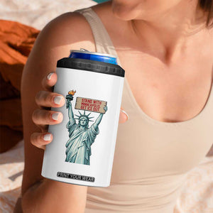 Stand With Minneapolis 4 in 1 Can Cooler Tumbler Statue Of Liberty Torch Justice Support TS12 Print Your Wear