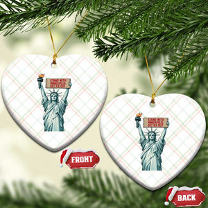 Stand With Minneapolis Ceramic Ornament Statue Of Liberty Torch Justice Support TS12 Print Your Wear