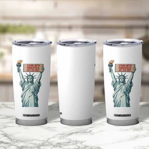 Stand With Minneapolis Tumbler Cup Statue Of Liberty Torch Justice Support TS12 Print Your Wear