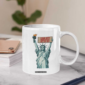 Stand With Minneapolis Coffee Mug Statue Of Liberty Torch Justice Support TS12 Print Your Wear