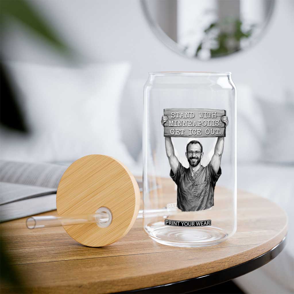 Stand With Minneapolis Glass Can Alex Pretti Memorial ICU Nurse Support TS12 Print Your Wear