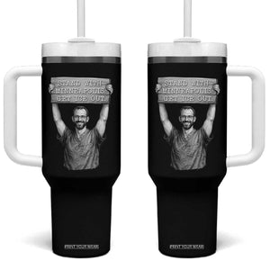 Stand With Minneapolis Tumbler With Handle Alex Pretti Memorial ICU Nurse Support TS12 One Size: 40 oz Black Print Your Wear