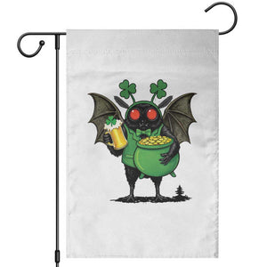 Funny Mothman Garden Flag St Patricks Day Cryptid Gift TS12 White Print Your Wear