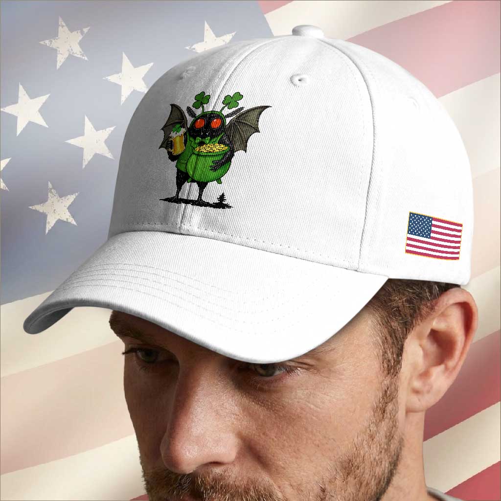 Funny Mothman Baseball Cap St Patricks Day Cryptid Gift TS12 Print Your Wear