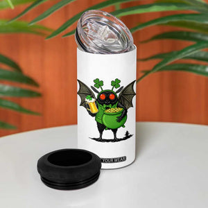 Funny Mothman 4 in 1 Can Cooler Tumbler St Patricks Day Cryptid Gift TS12 Print Your Wear