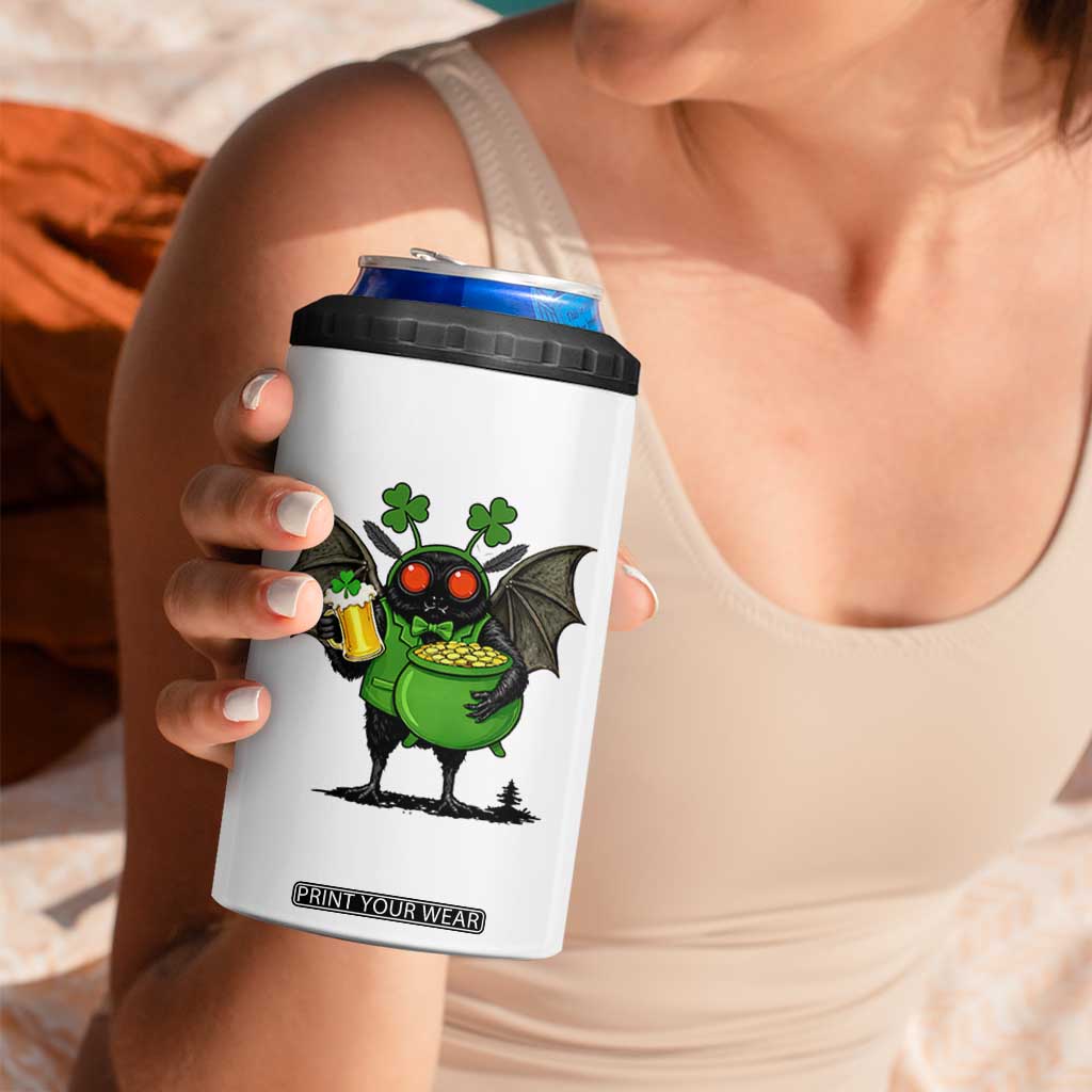 Funny Mothman 4 in 1 Can Cooler Tumbler St Patricks Day Cryptid Gift TS12 Print Your Wear