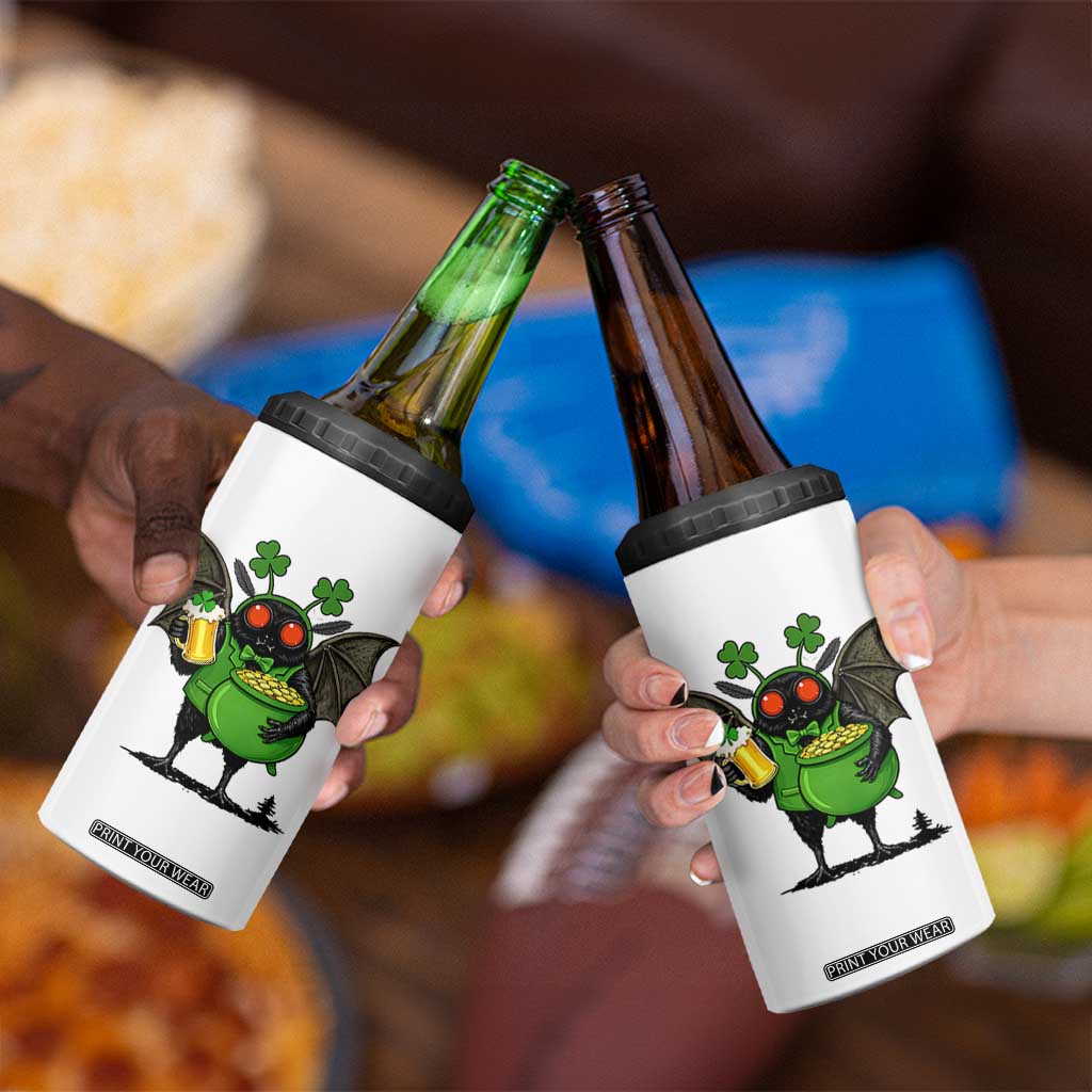 Funny Mothman 4 in 1 Can Cooler Tumbler St Patricks Day Cryptid Gift TS12 Print Your Wear