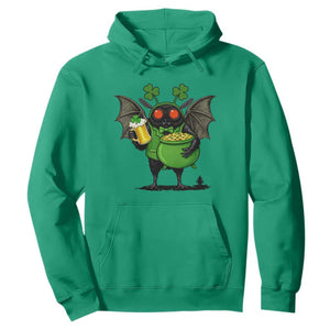 Funny Mothman Hoodie St Patricks Day Cryptid Gift TS12 Irish Green Print Your Wear
