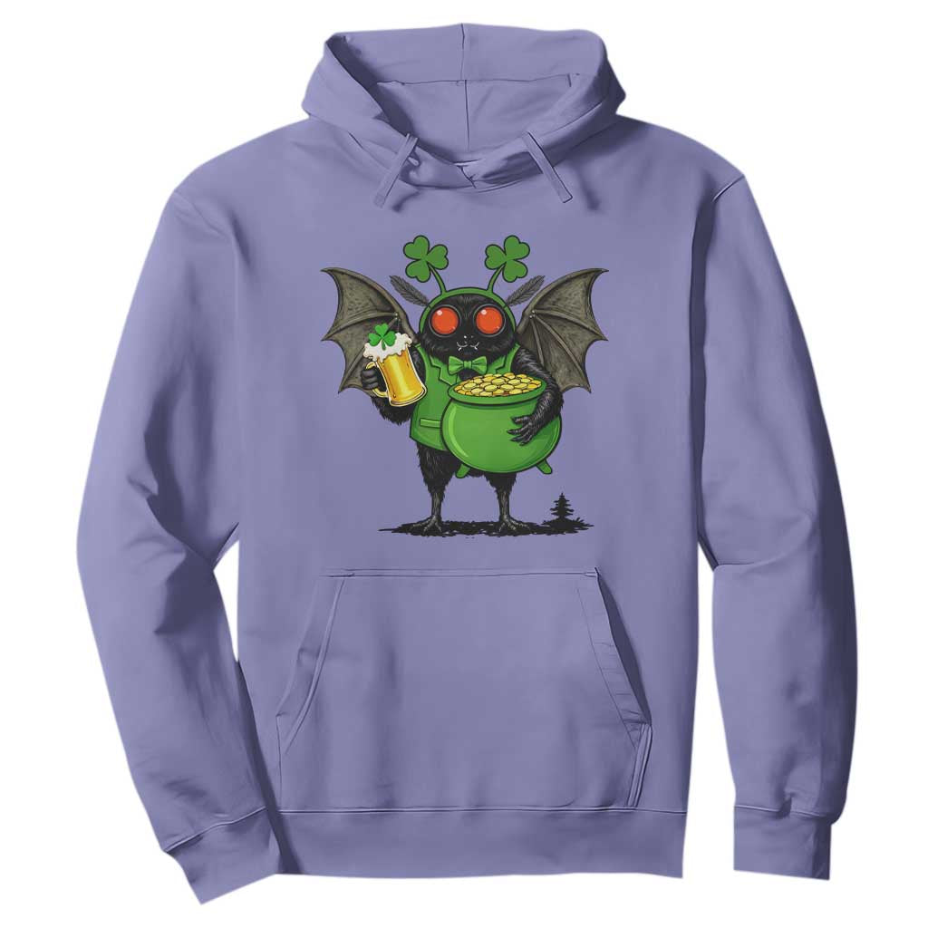 Funny Mothman Hoodie St Patricks Day Cryptid Gift TS12 Violet Print Your Wear