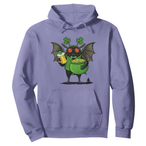 Funny Mothman Hoodie St Patricks Day Cryptid Gift TS12 Violet Print Your Wear