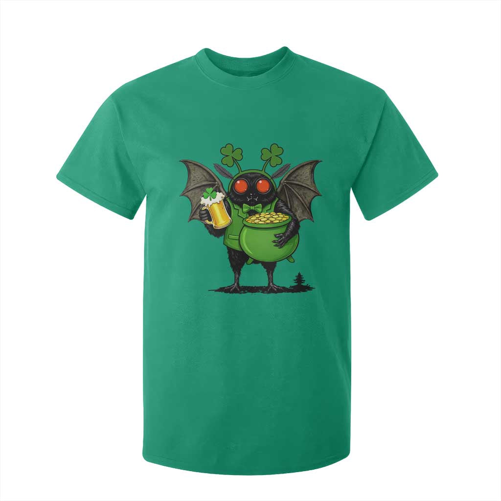 Funny Mothman T Shirt For Kid St Patricks Day Cryptid Gift TS12 Irish Green Print Your Wear