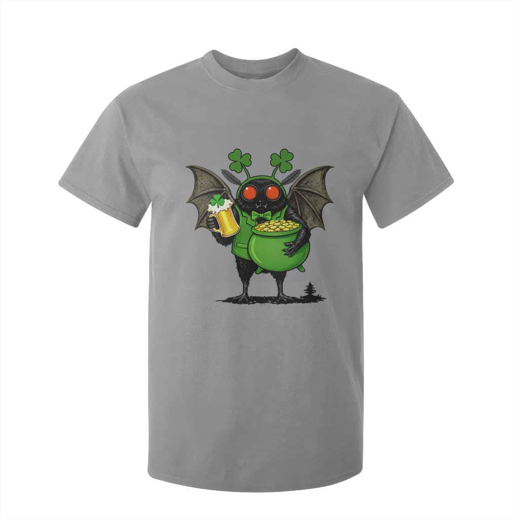 Funny Mothman T Shirt For Kid St Patricks Day Cryptid Gift TS12 Sport Gray Print Your Wear