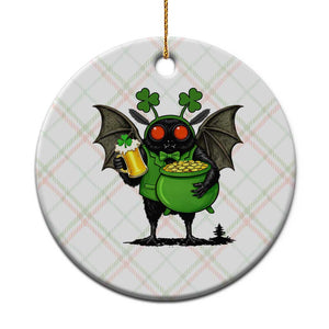 Funny Mothman Ceramic Ornament St Patricks Day Cryptid Gift TS12 1pc Christmas Plaid Print Your Wear