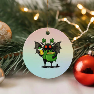 Funny Mothman Ceramic Ornament St Patricks Day Cryptid Gift TS12 1pc Pastel Print Your Wear