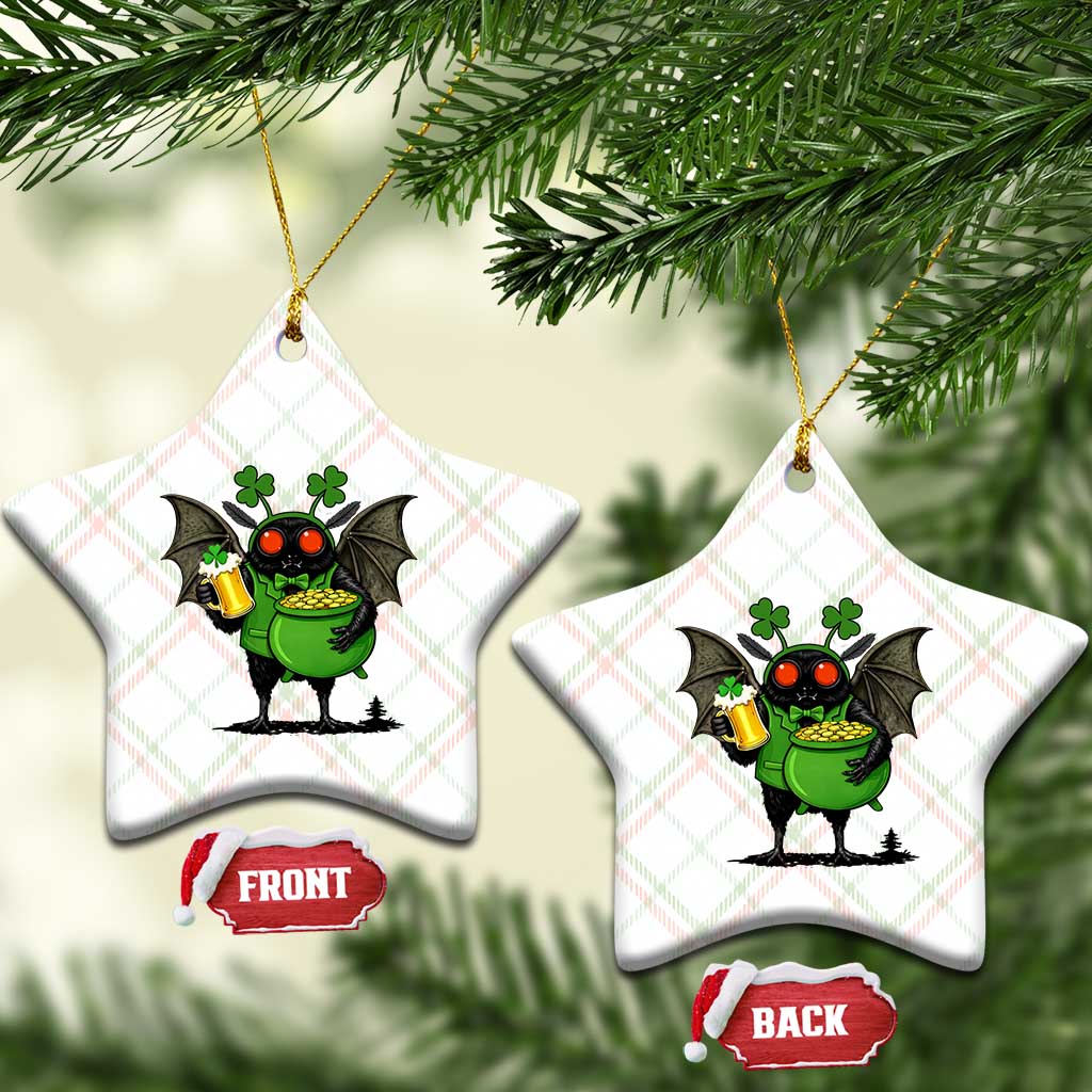 Funny Mothman Ceramic Ornament St Patricks Day Cryptid Gift TS12 Print Your Wear