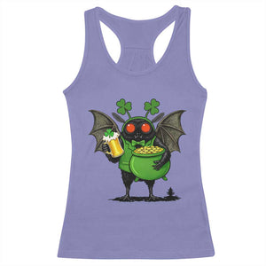 Funny Mothman Racerback Tank Top St Patricks Day Cryptid Gift TS12 Violet Print Your Wear