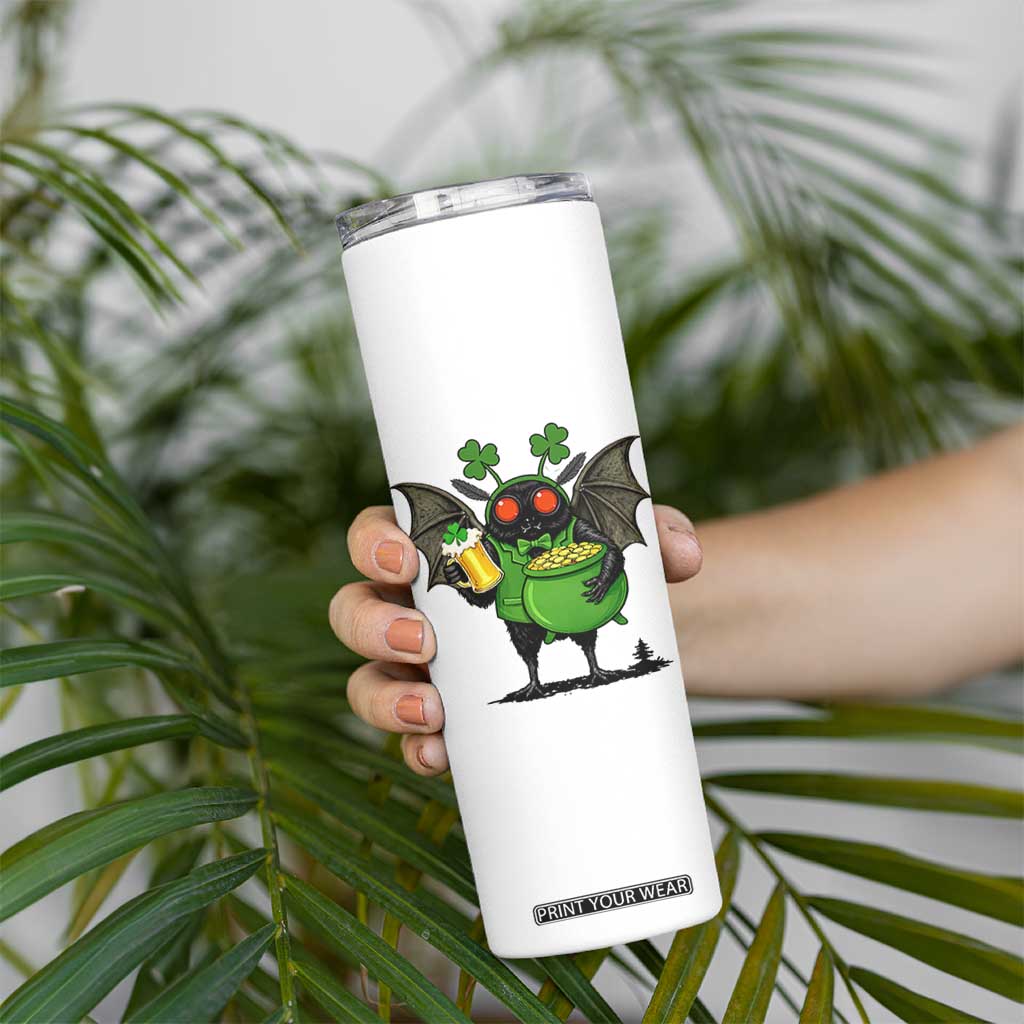 Funny Mothman Skinny Tumbler St Patricks Day Cryptid Gift TS12 Print Your Wear