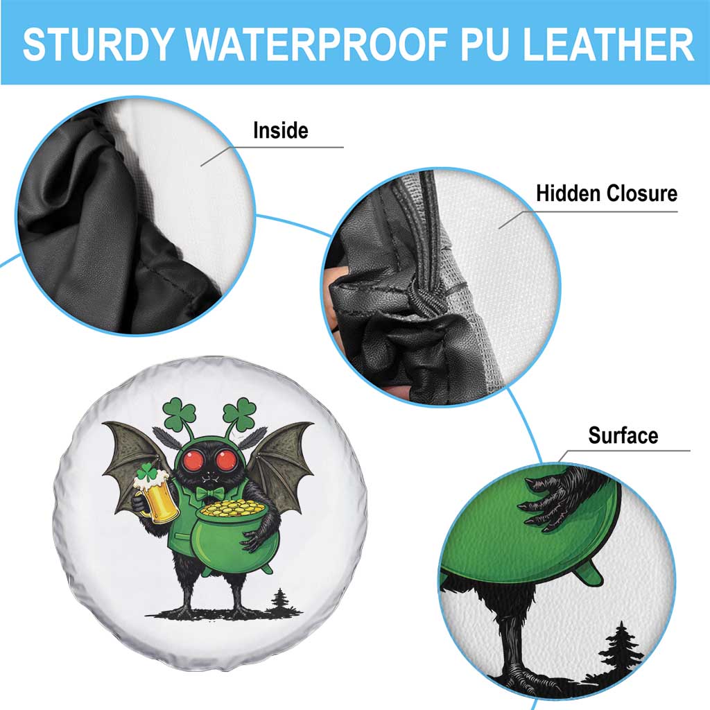 Funny Mothman Spare Tire Cover St Patricks Day Cryptid Gift TS12 Print Your Wear