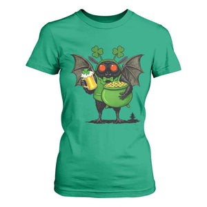 Funny Mothman T Shirt For Women St Patricks Day Cryptid Gift TS12 Irish Green Print Your Wear