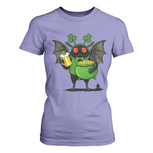 Funny Mothman T Shirt For Women St Patricks Day Cryptid Gift TS12 Violet Print Your Wear