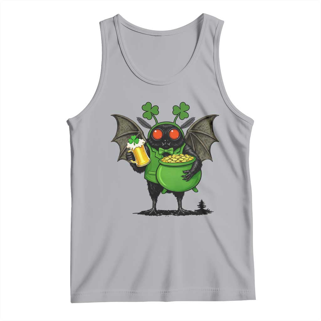 Funny Mothman Tank Top St Patricks Day Cryptid Gift TS12 Athletic Heather Print Your Wear