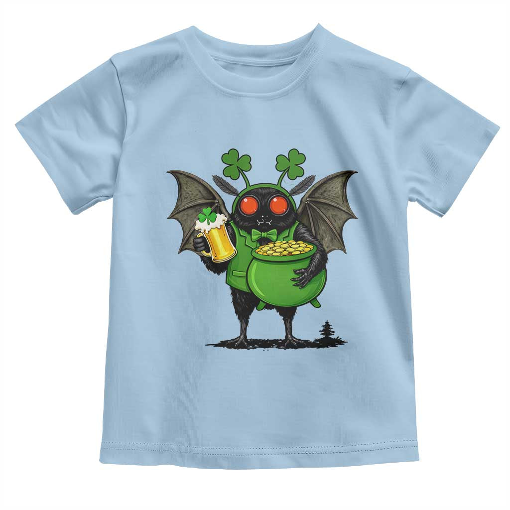 Funny Mothman Toddler T Shirt St Patricks Day Cryptid Gift TS12 Light Blue Print Your Wear