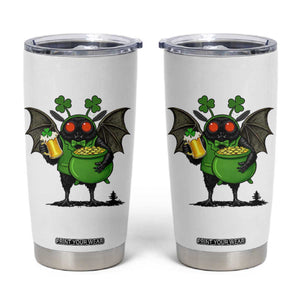 Funny Mothman Tumbler Cup St Patricks Day Cryptid Gift TS12 White Print Your Wear