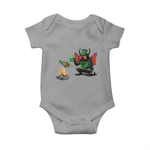 Funny Cryptid Mothman Baby Onesie St Patricks Day Gift TS12 Sport Gray Print Your Wear