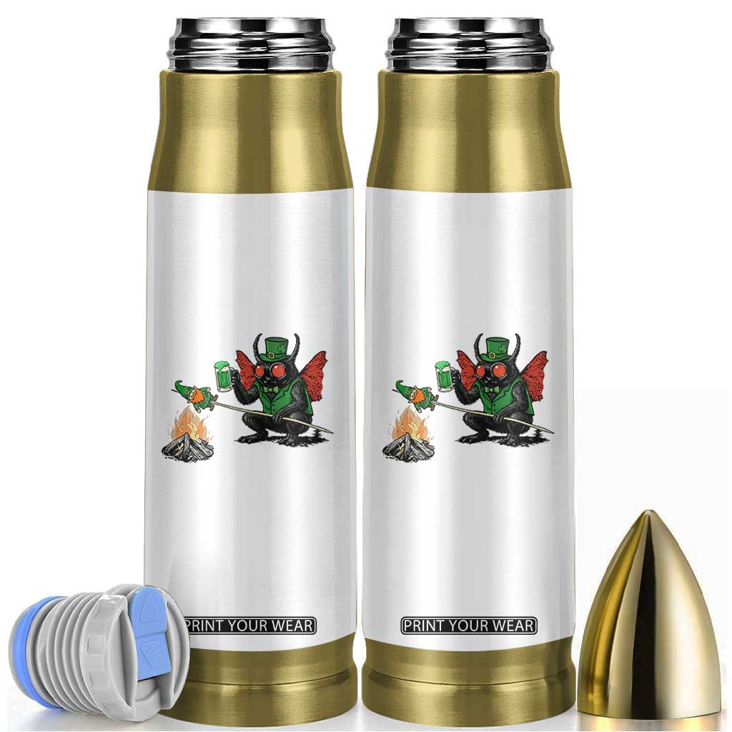 Funny Cryptid Mothman Bullet Tumbler St Patricks Day Gift TS12 White Print Your Wear