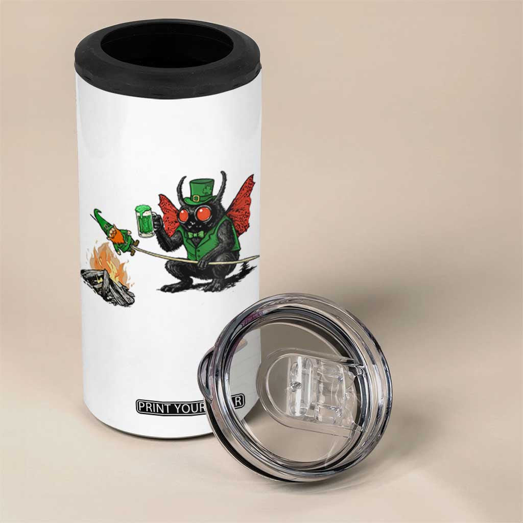 Funny Cryptid Mothman 4 in 1 Can Cooler Tumbler St Patricks Day Gift TS12 Print Your Wear