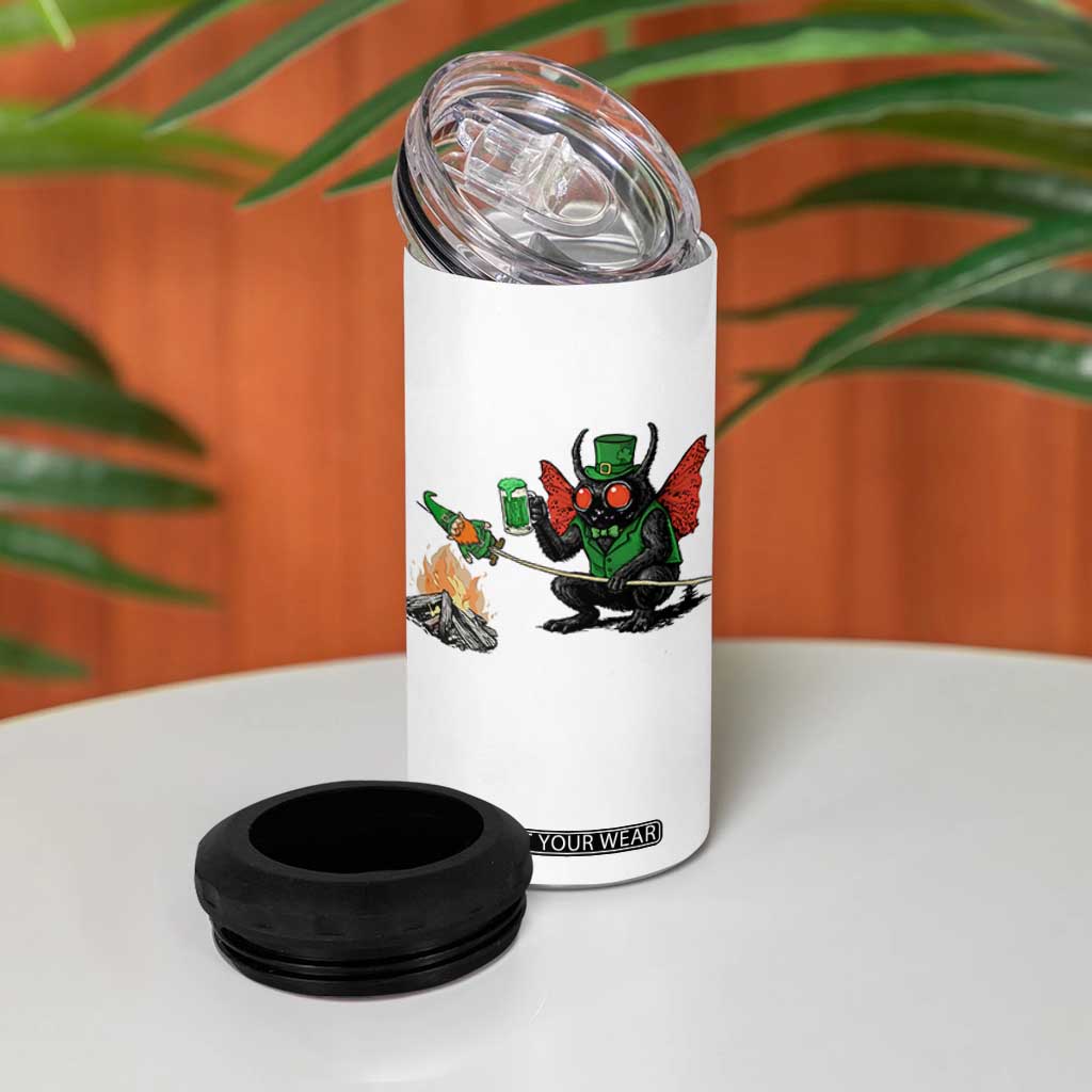 Funny Cryptid Mothman 4 in 1 Can Cooler Tumbler St Patricks Day Gift TS12 Print Your Wear