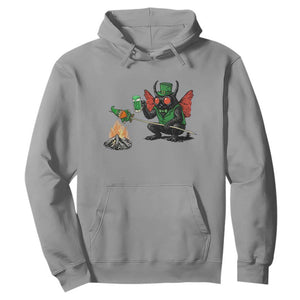 Funny Cryptid Mothman Hoodie St Patricks Day Gift TS12 Sport Gray Print Your Wear