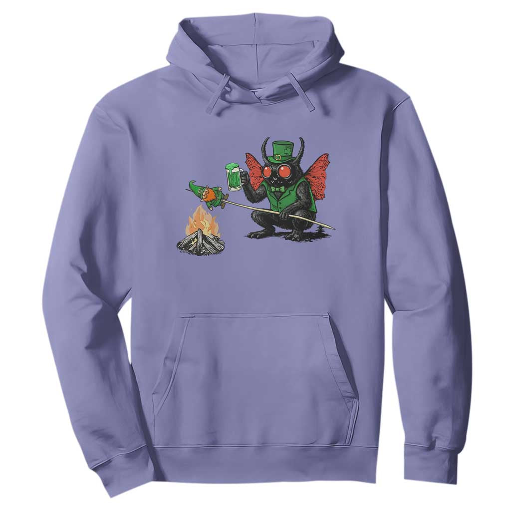 Funny Cryptid Mothman Hoodie St Patricks Day Gift TS12 Violet Print Your Wear