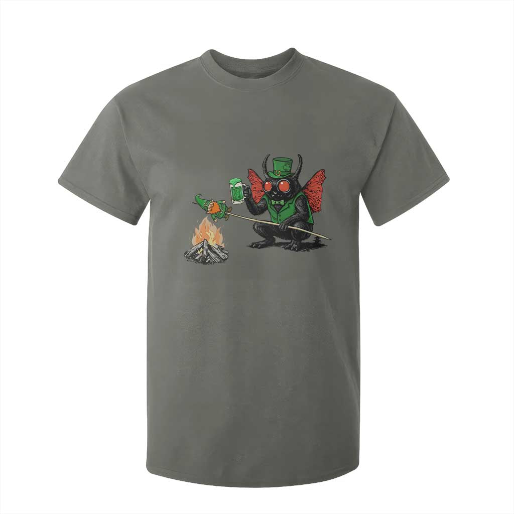Funny Cryptid Mothman T Shirt For Kid St Patricks Day Gift TS12 Military Green Print Your Wear