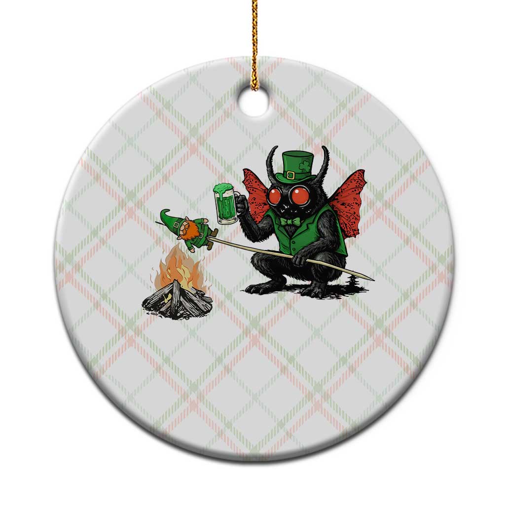 Funny Cryptid Mothman Ceramic Ornament St Patricks Day Gift TS12 1pc Christmas Plaid Print Your Wear